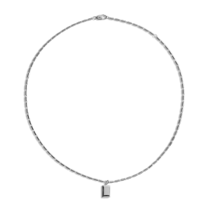 Petite Rectangular Tag Necklace