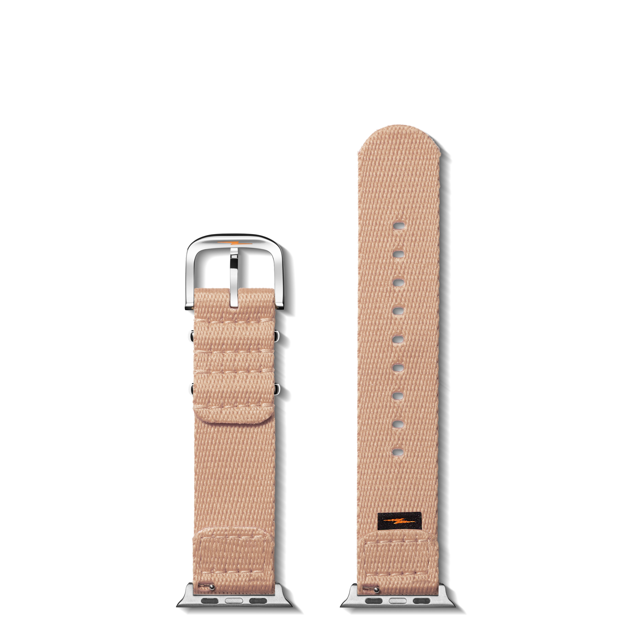 20mm Blush Split Nylon Apple Watch Strap - Blush - Image 2