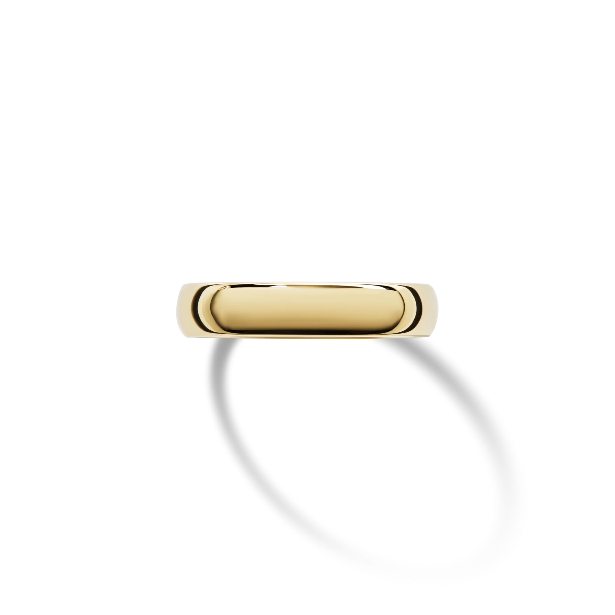 4mm Round Yellow Gold Band - Image 7