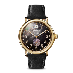 Runwell Watch - Black Mother of Pearl
