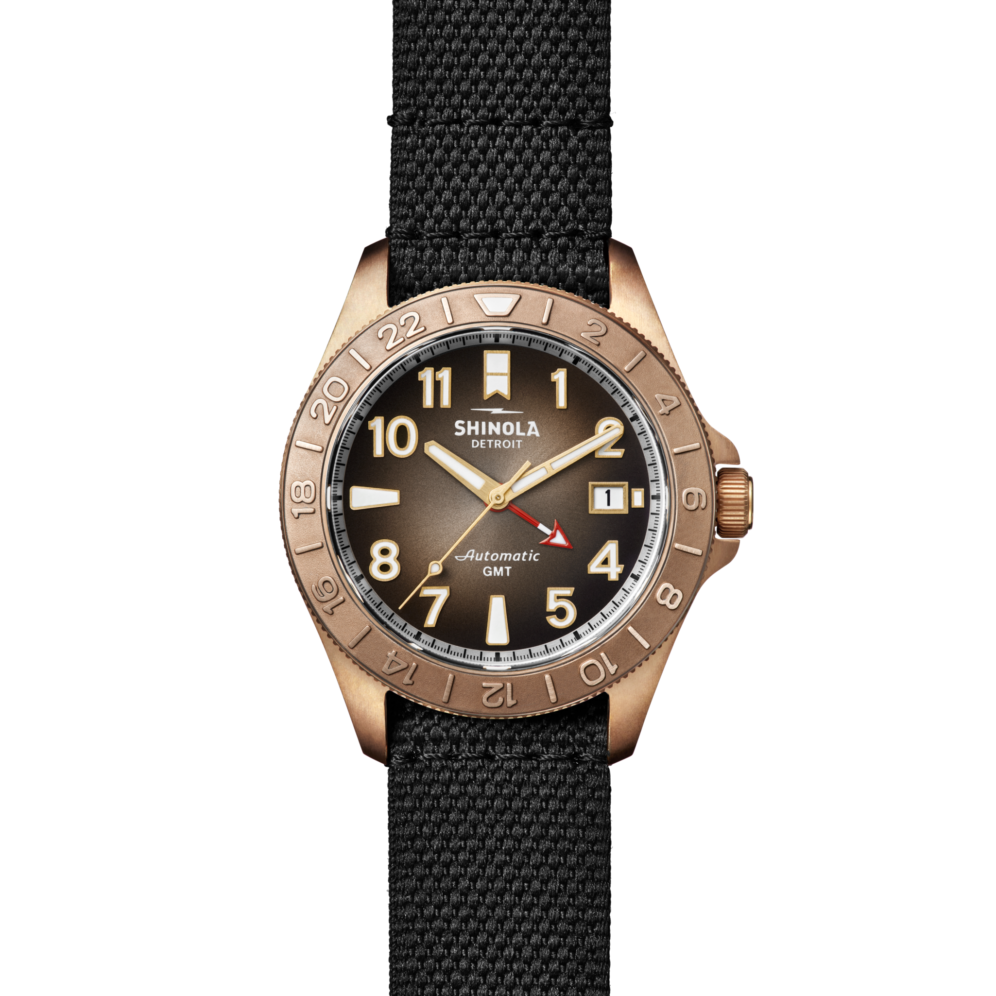 Bronze Monster GMT Automatic Watch - Dark Brown Degrade - Image 5