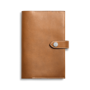 Medium Snap Journal Cover - Tan Vachetta
