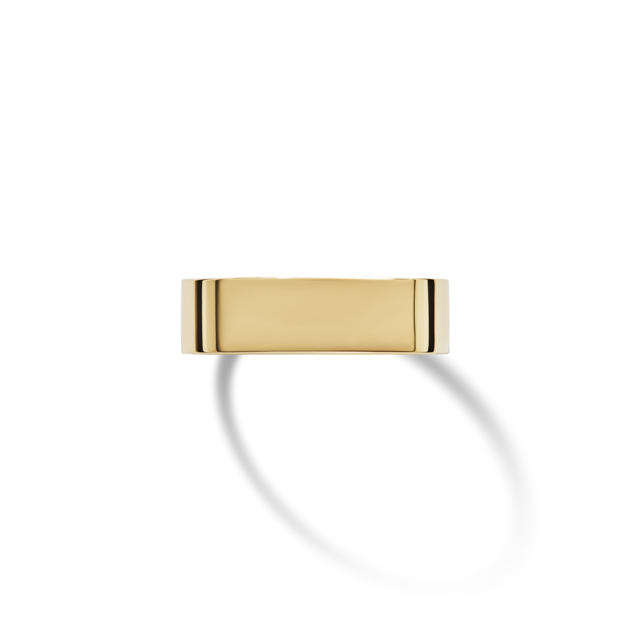6mm Flat Yellow Gold Band - Image 3