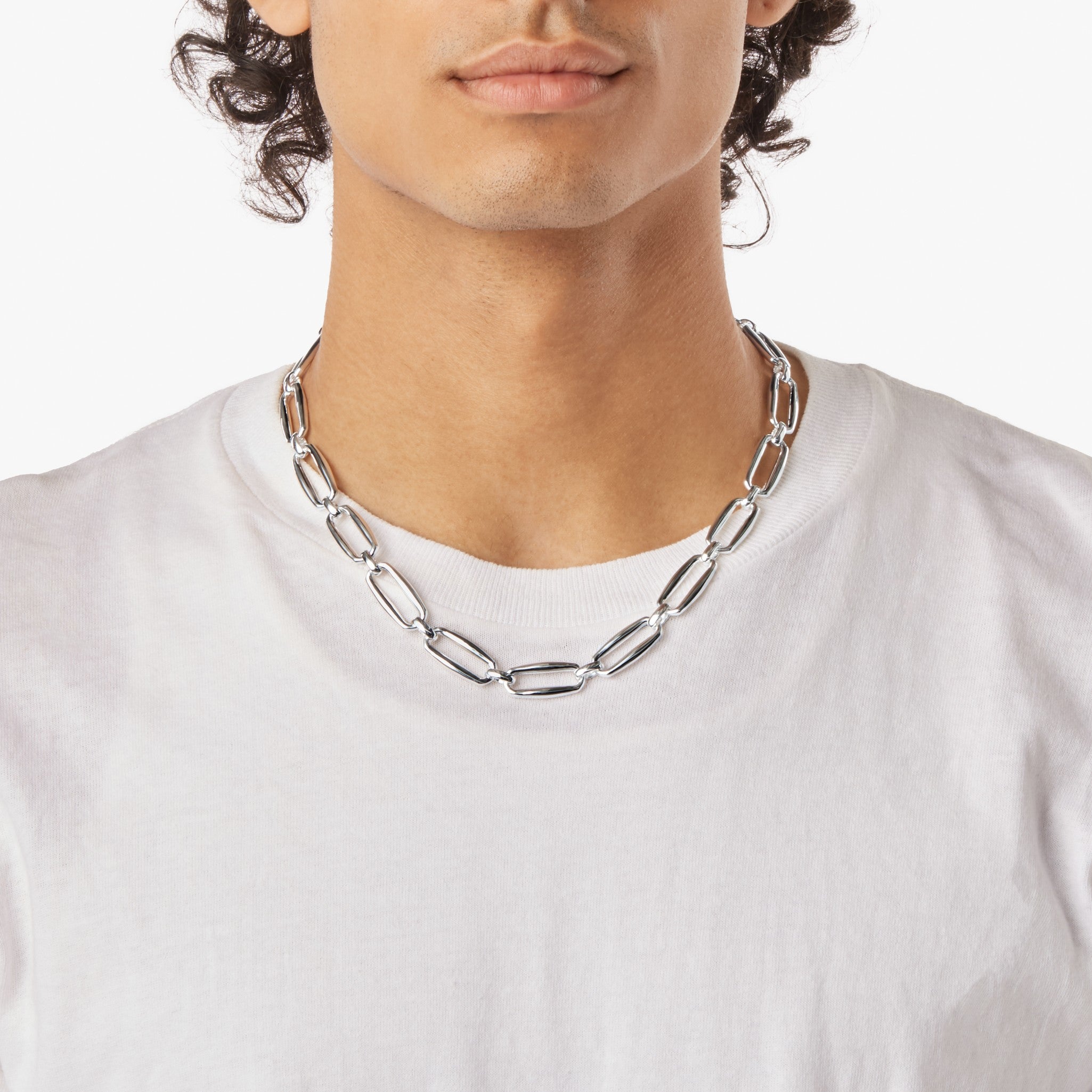 Signature Chunky Link Necklace - Sterling Silver - Image 4