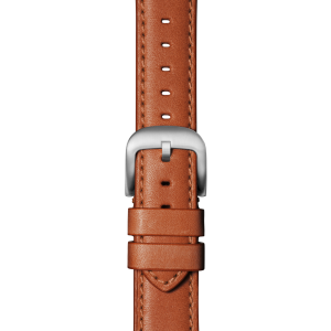 20mm Orange Leather Apple Watch Strap - Orange