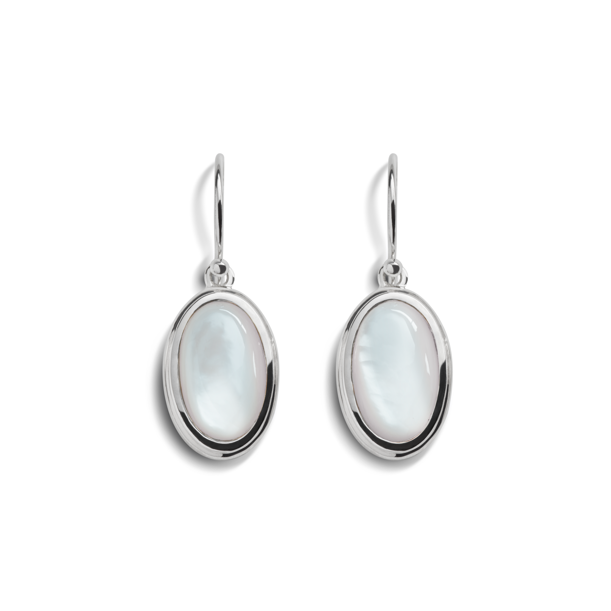 Heirloom Mother Of Pearl Drop Earrings - Sterling Silver