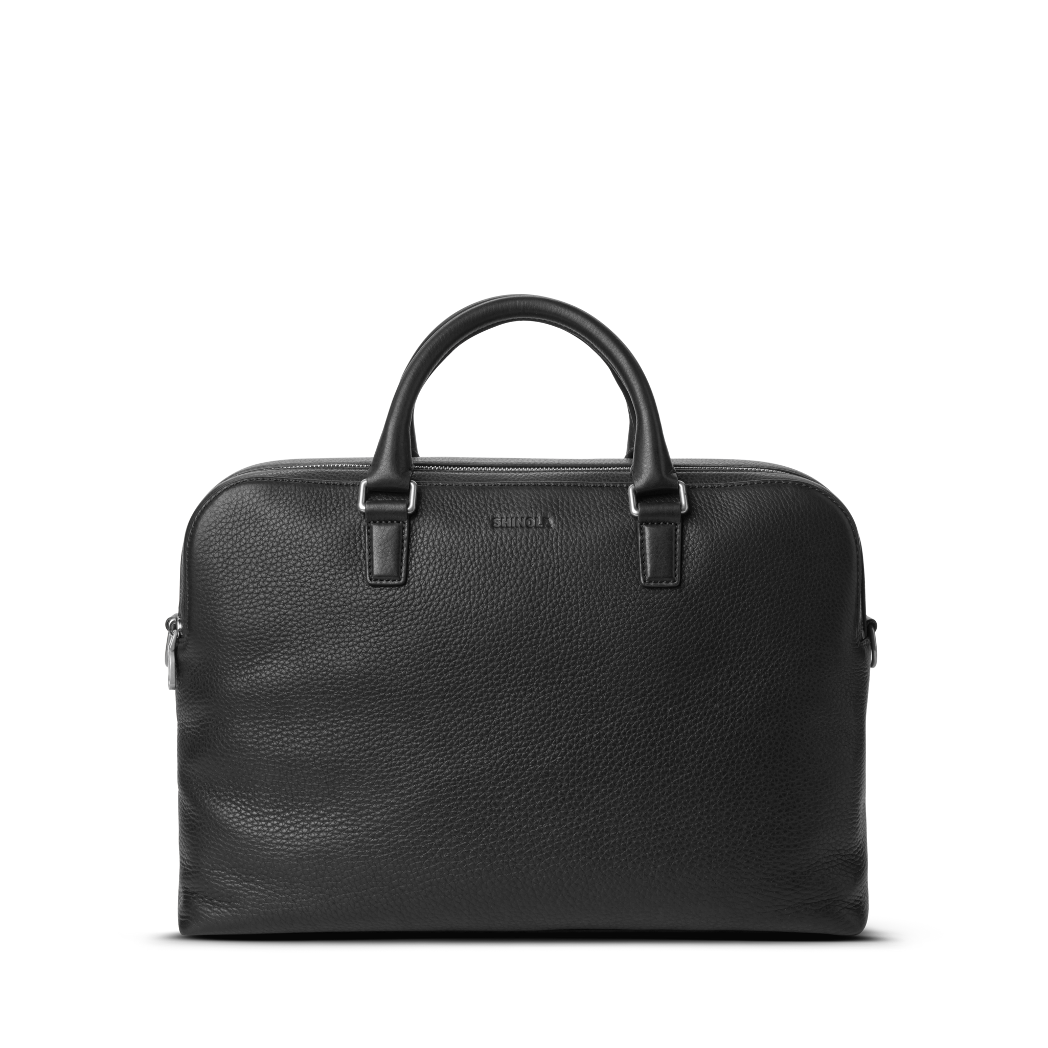 Double Zip Briefcase - Black - Image 7
