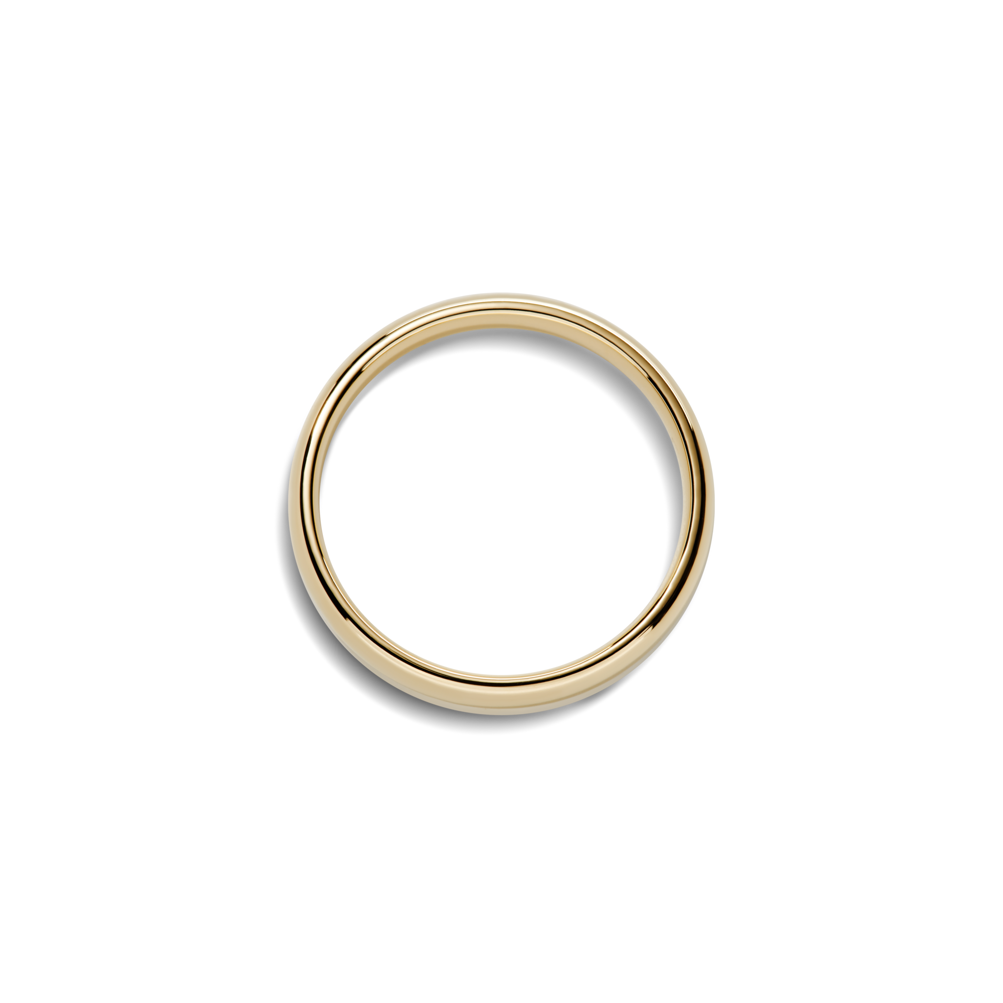 4mm Round Yellow Gold Band - Image 5