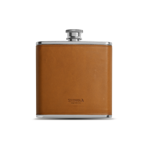 Leather Wrapped Flask - Tan