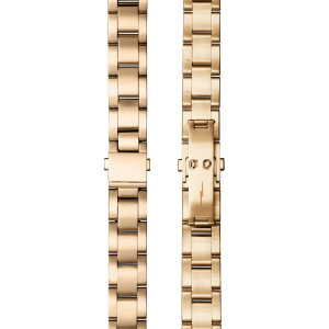 Bracelet: 18/13. Universal 3Link. Fold Over. PoPG - Brushed PVD Gold / Polished PVD Gold