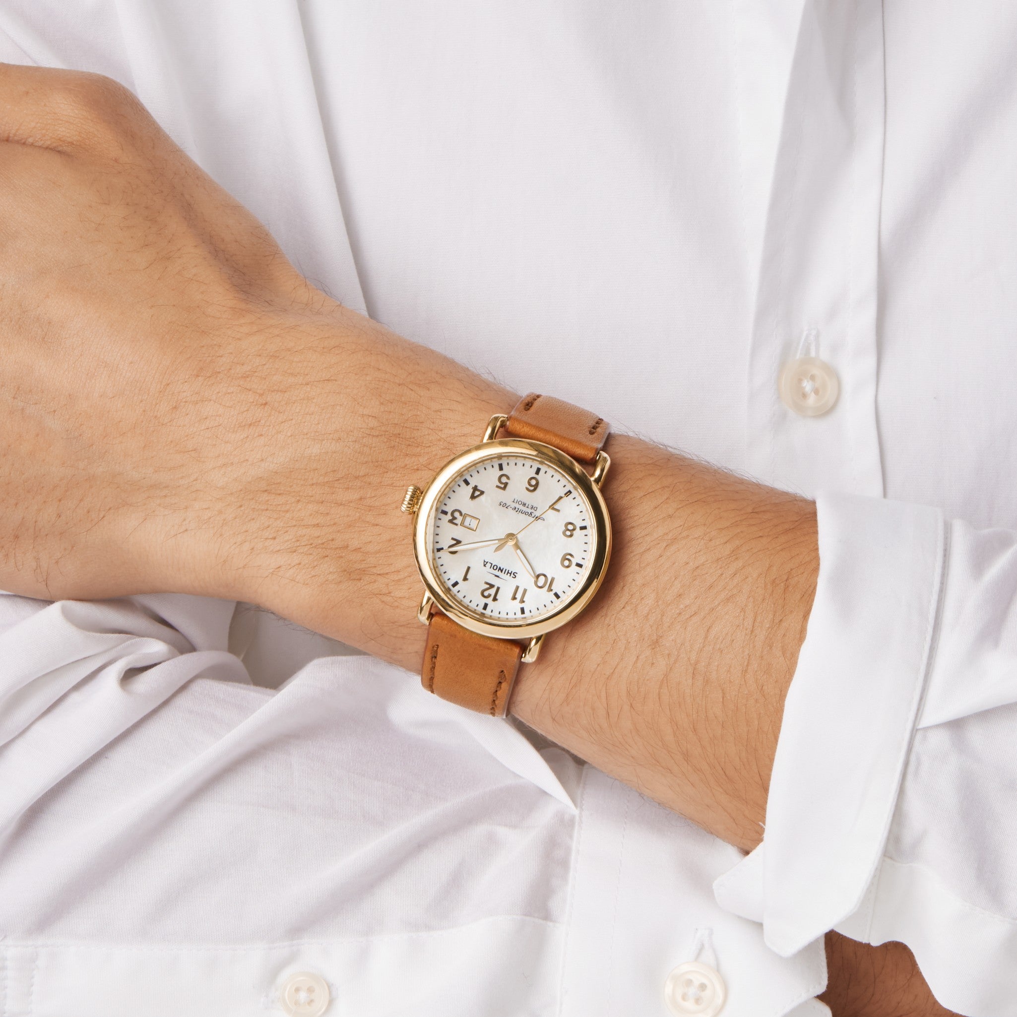 Runwell Date Watch - White - Image 6