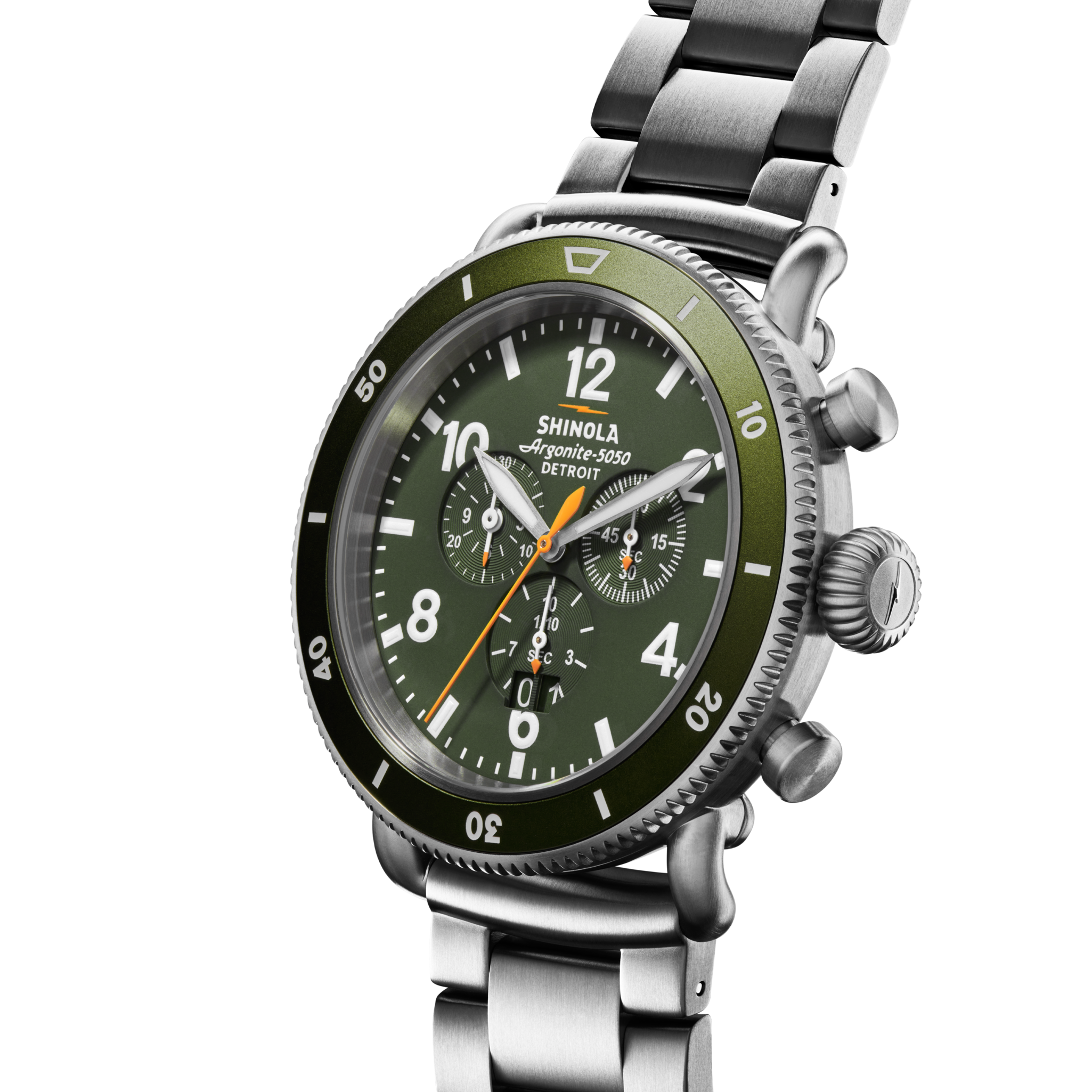 Runwell Sport Chronograph Watch - Dark Olive - Image 3