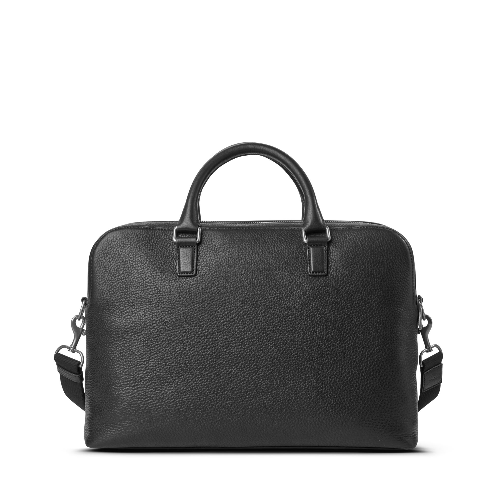 Double Zip Briefcase - Black - Image 9