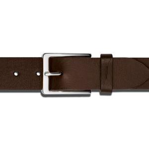 1 1/2 Lightning Bolt Keeper Belt - Deep Brown