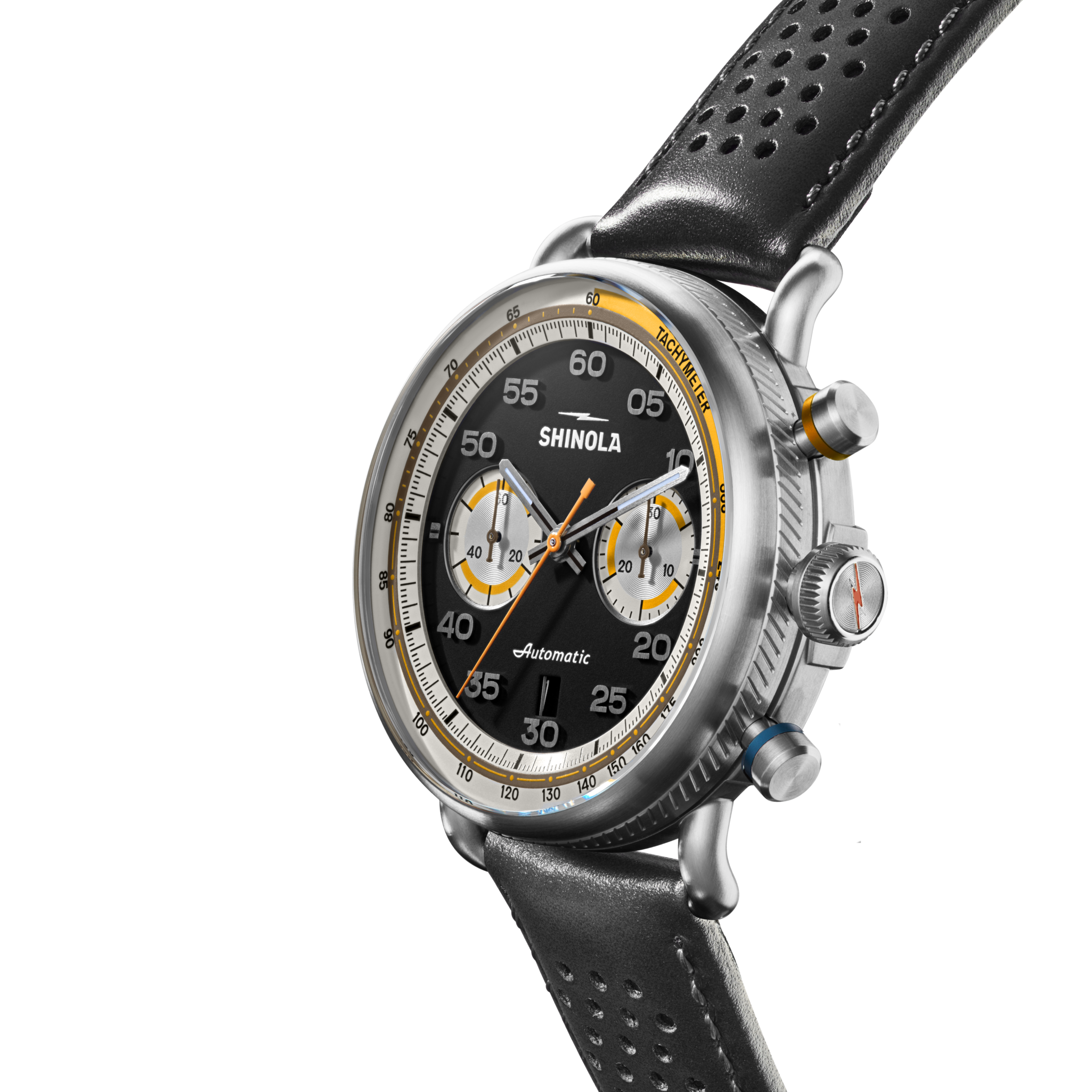 Canfield Speedway Open Road Automatic Chronograph Watch - Black - Image 6
