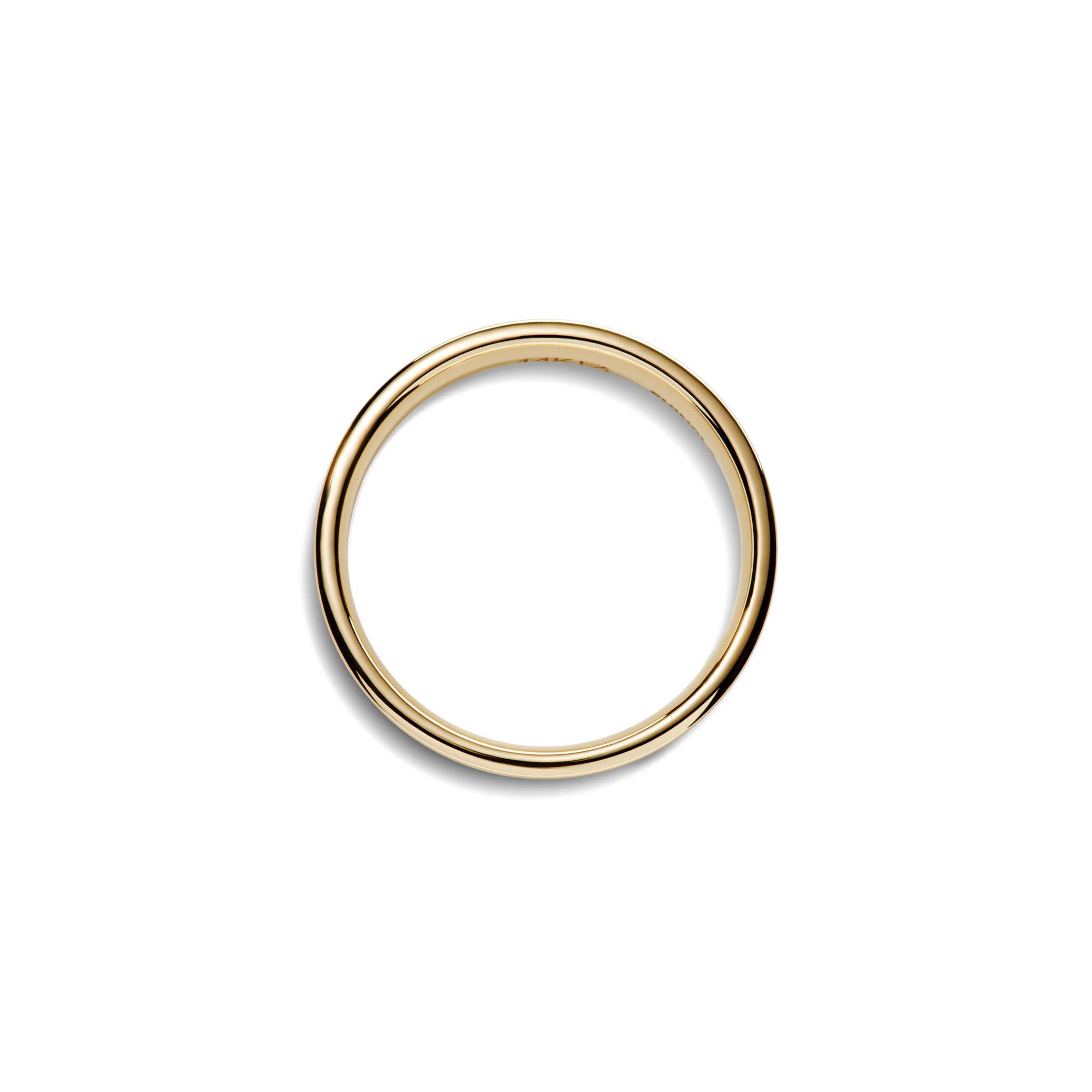 4mm Round Yellow Gold Band - Image 11