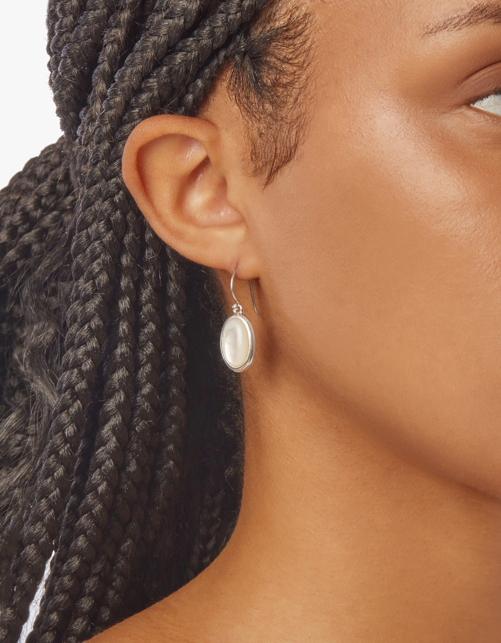 Heirloom Mother Of Pearl Drop Earrings - Sterling Silver - Image 6