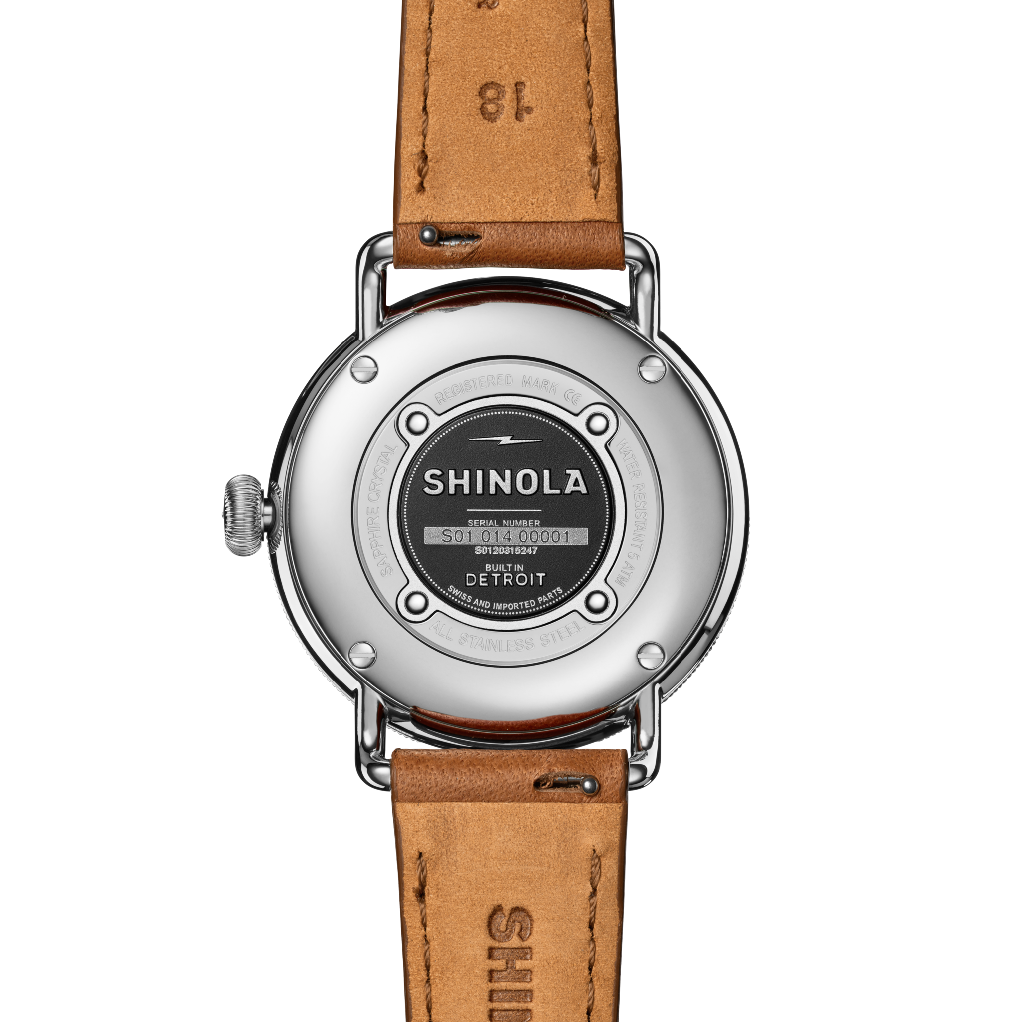 Canfield Watch - Blue Tan Leather Strap - Image 3