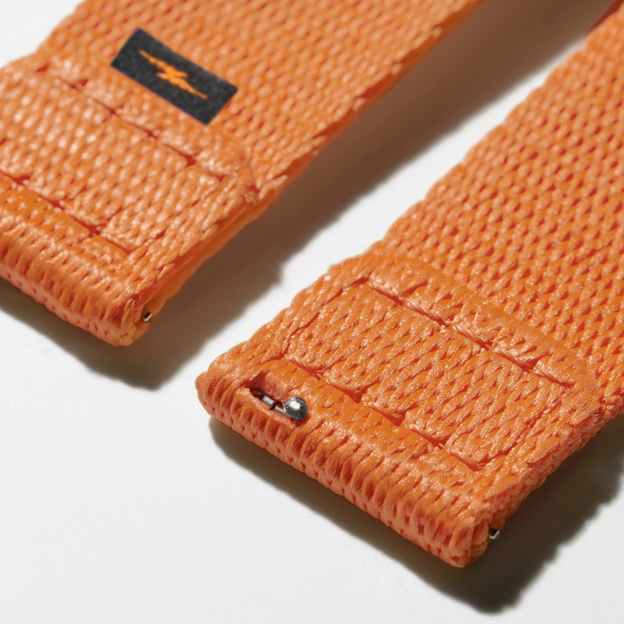 20mm Orange Split Nylon Apple Watch Strap - Orange - Image 3