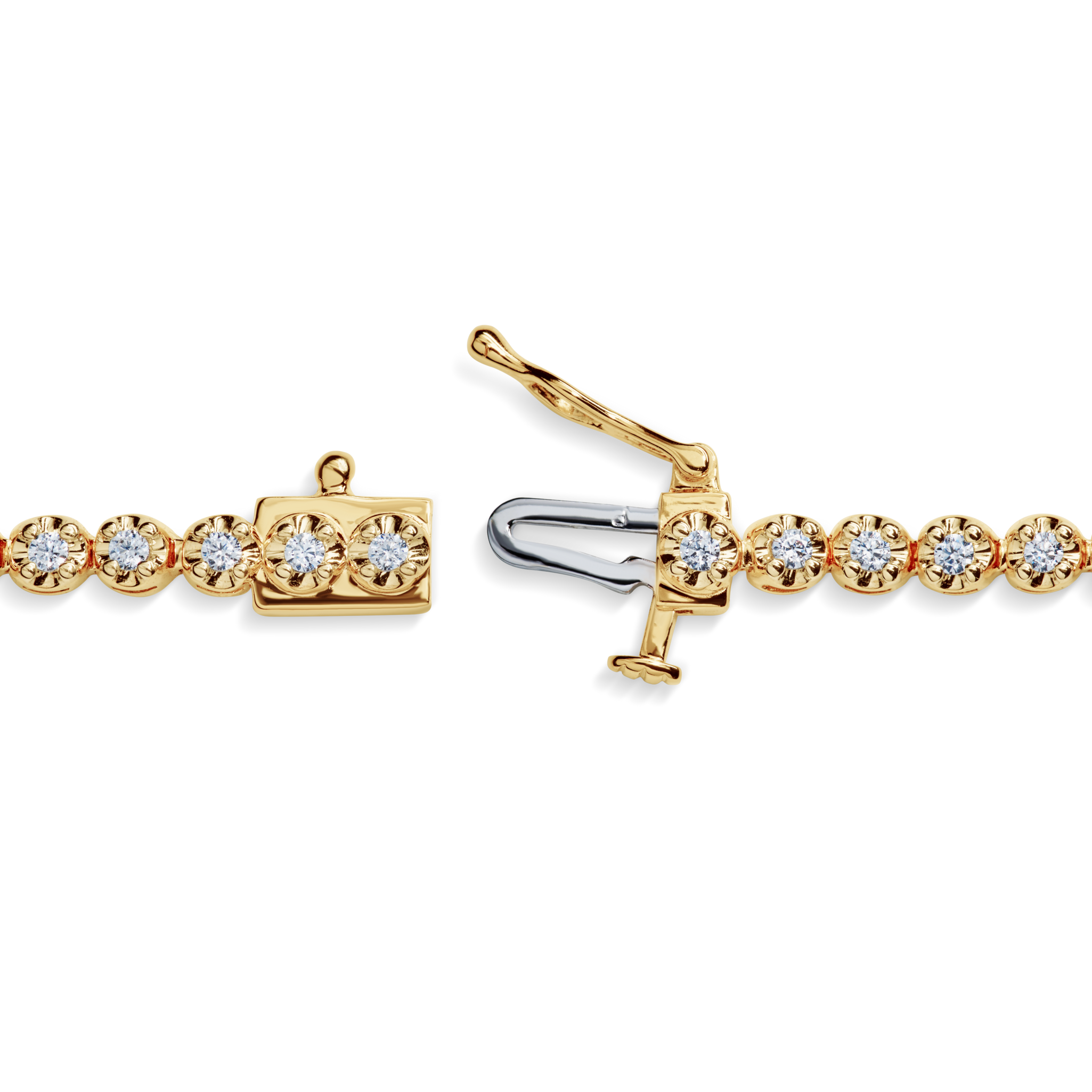 1.84 Carat 6.5 Diamond Tennis Bracelet - Yellow Gold - Image 5