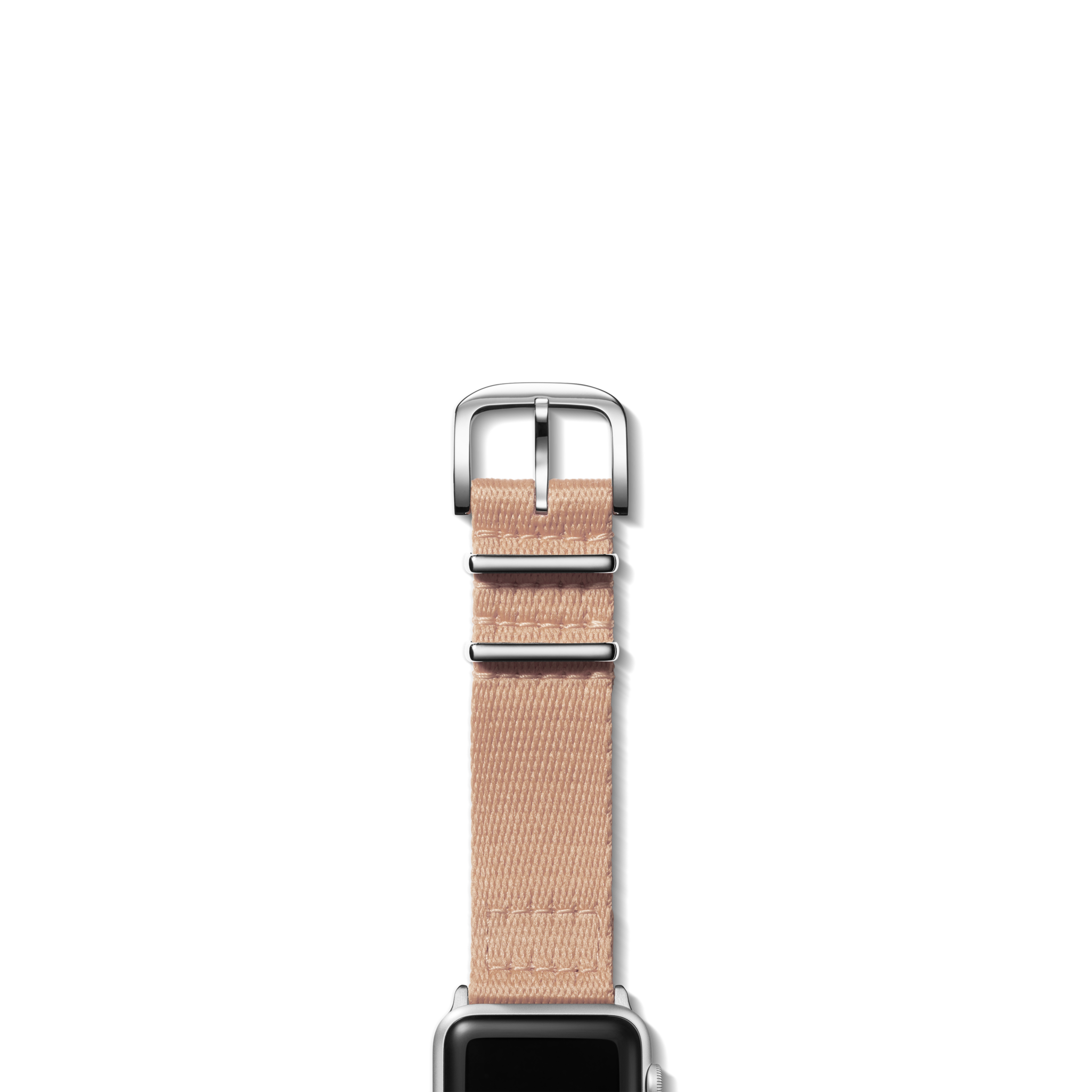 20mm Blush Split Nylon Apple Watch Strap - Blush - Image 4