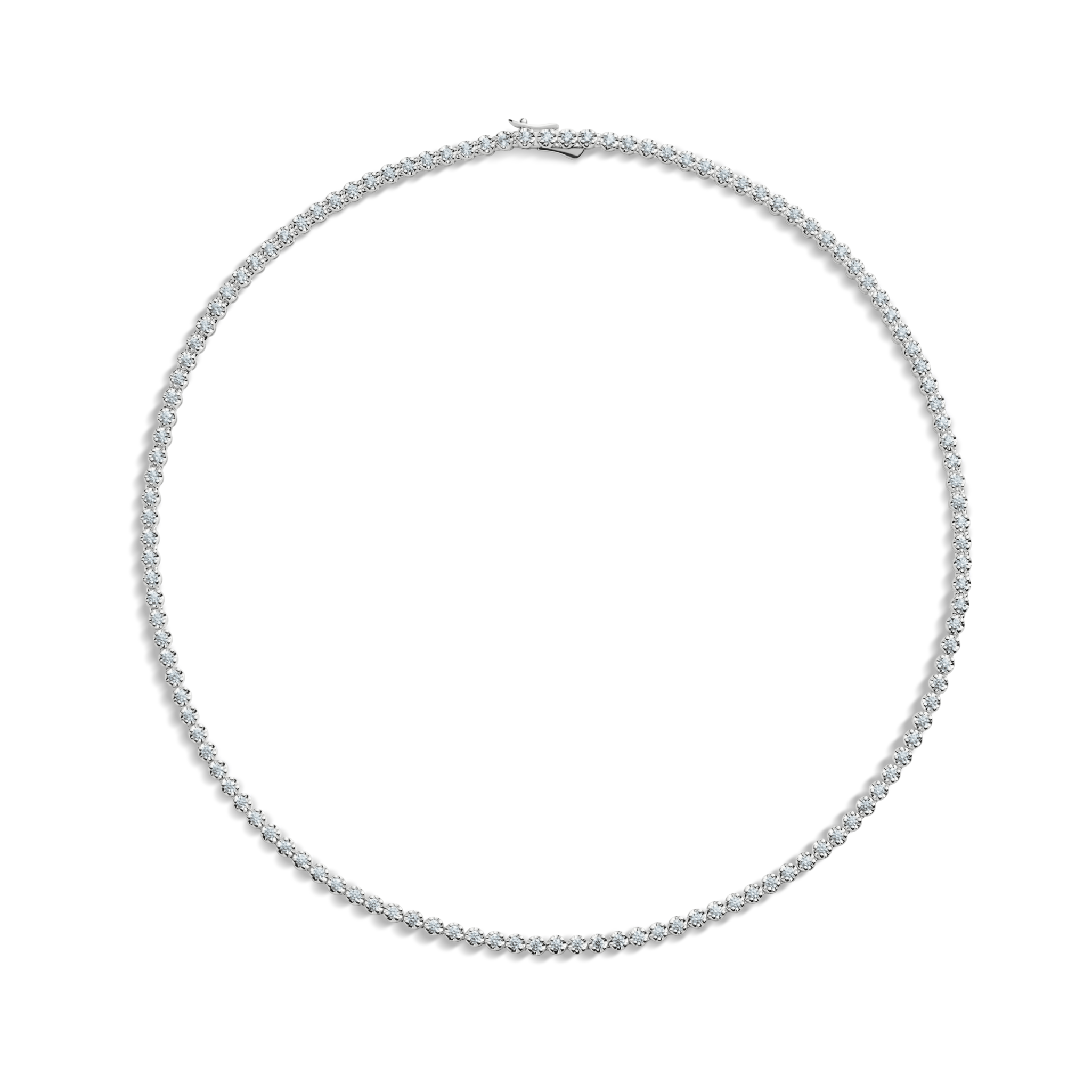 5 Carat Diamond Tennis Necklace - White Gold - Image 2
