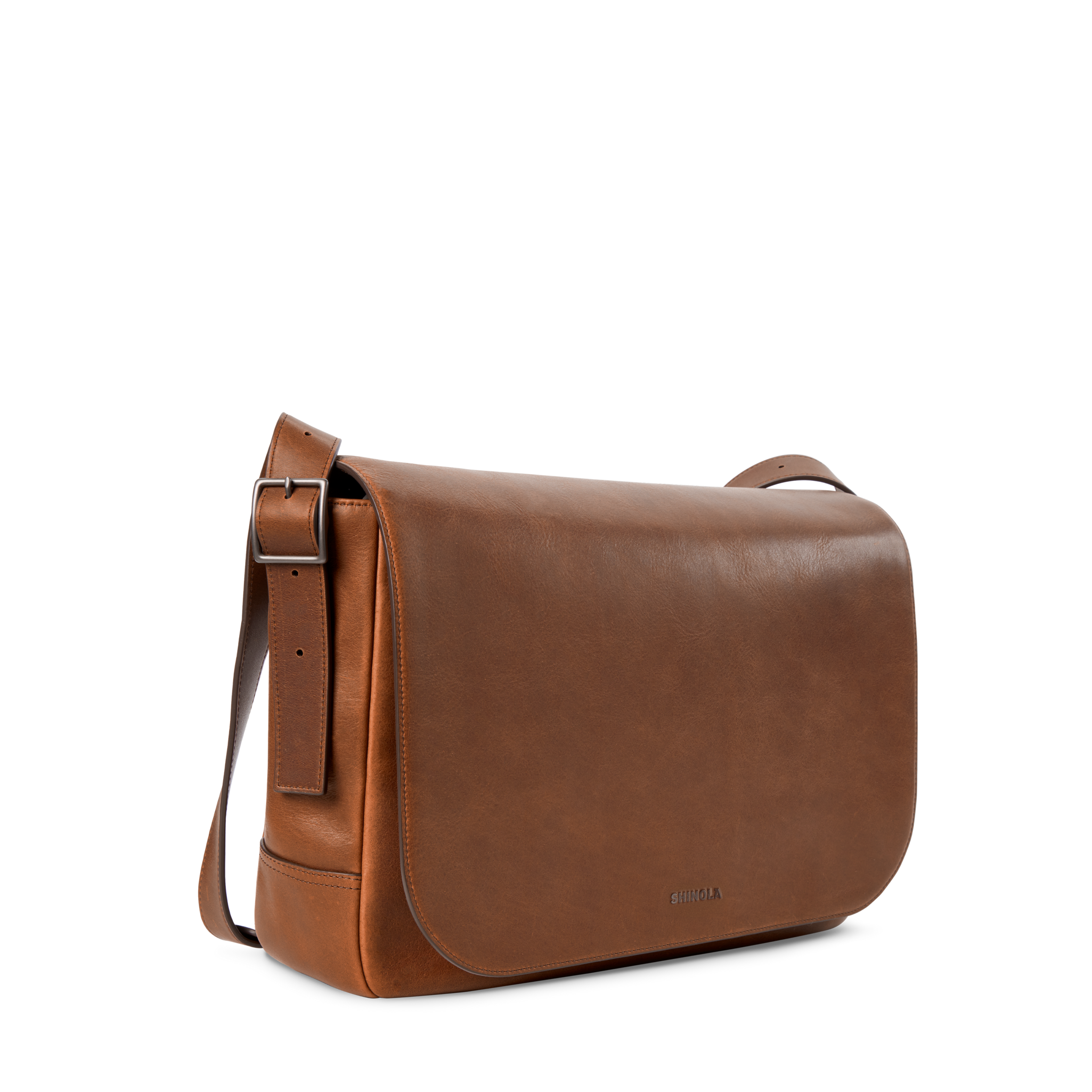 Runwell Messenger Bag - Medium Brown - Image 2