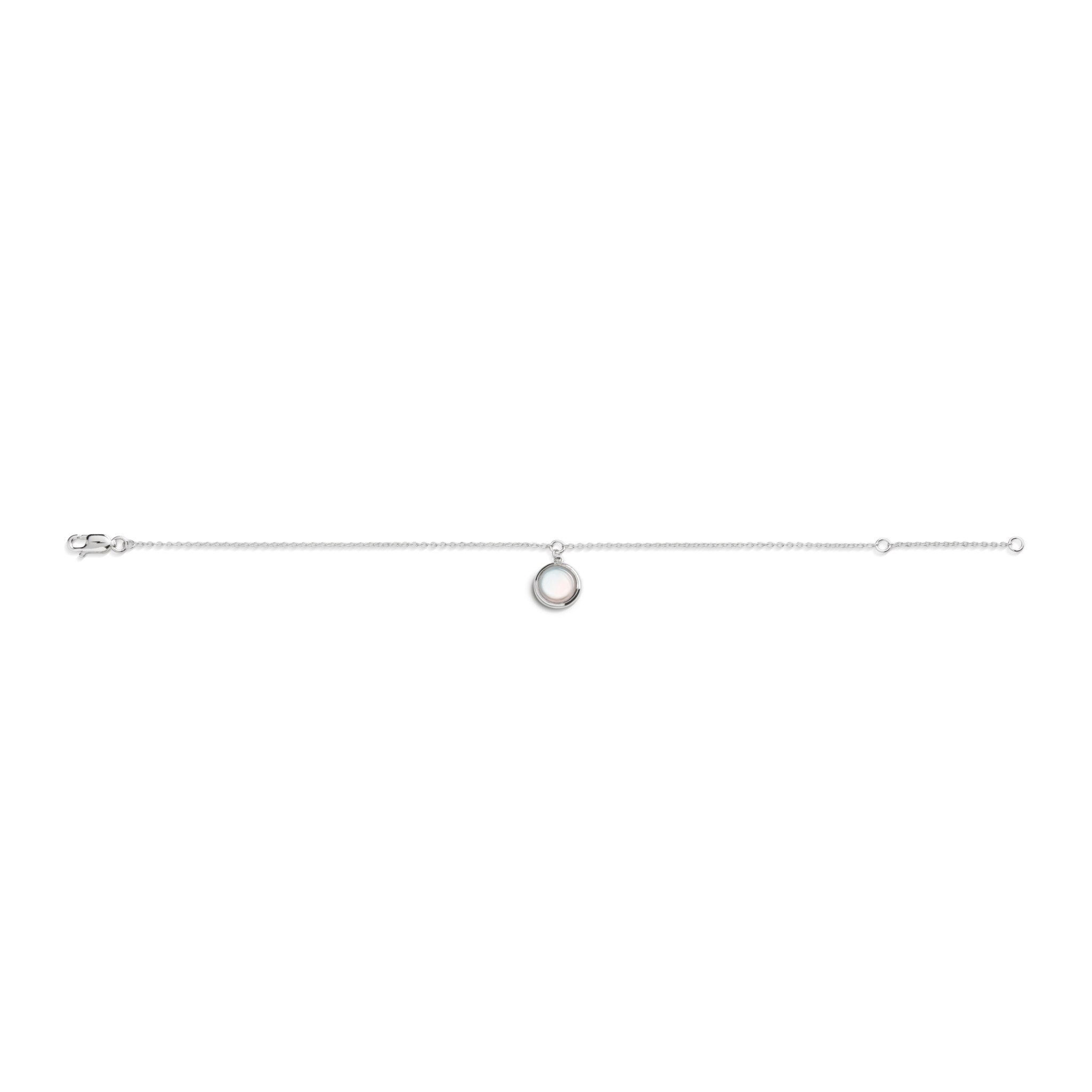 Heirloom Mother Of Pearl Charm Bracelet - Sterling Silver - Image 3