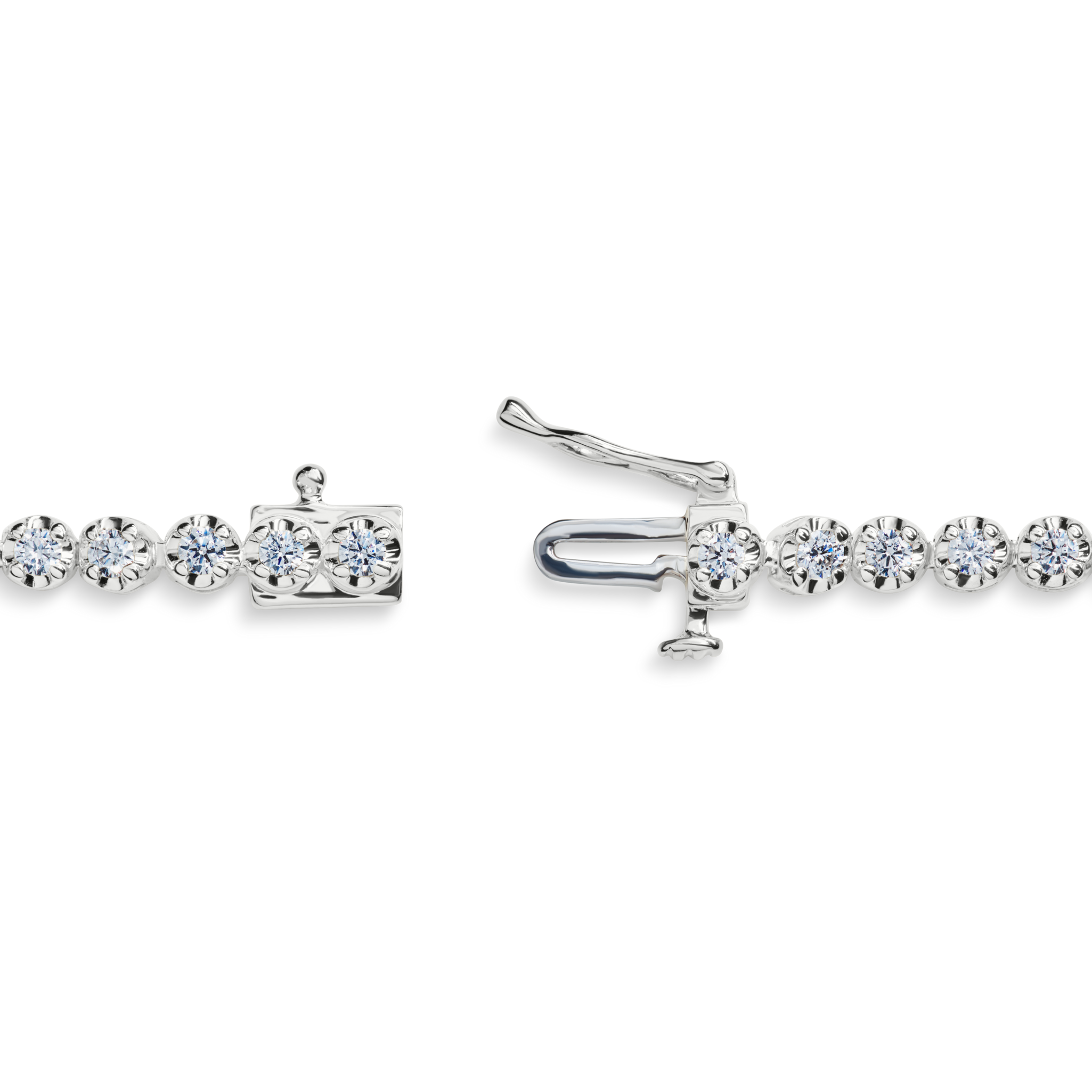 2 Carat 7 Diamond Tennis Bracelet - White Gold - Image 4
