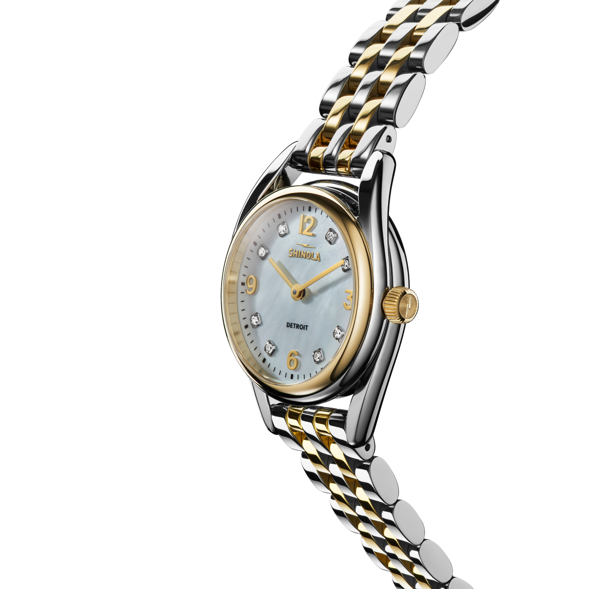Diamond Derby Watch - White Mother of Pearl - Image 3