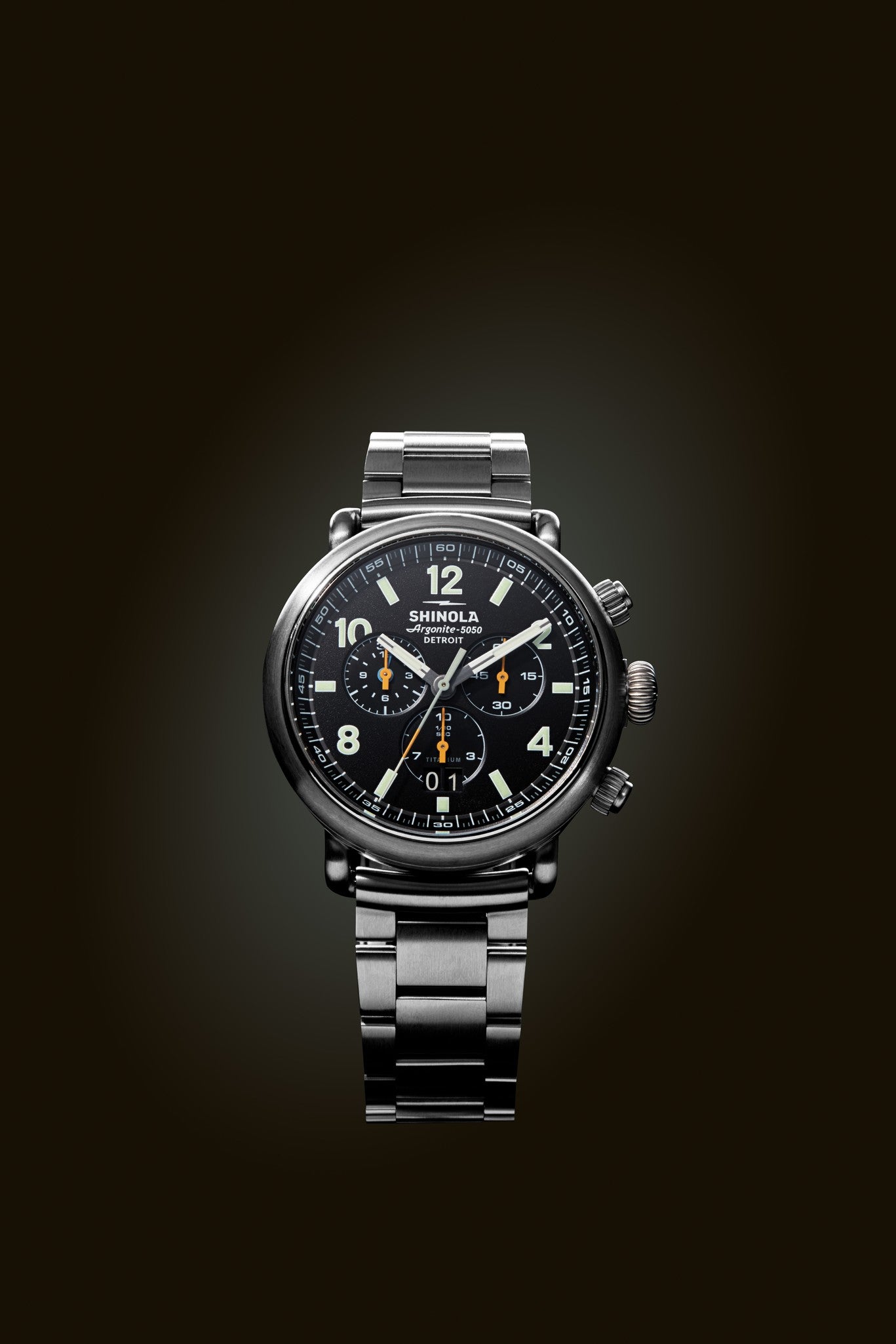 Runwell Chronograph West Wind Watch Gift Set with Additional Strap - Black - Image 13