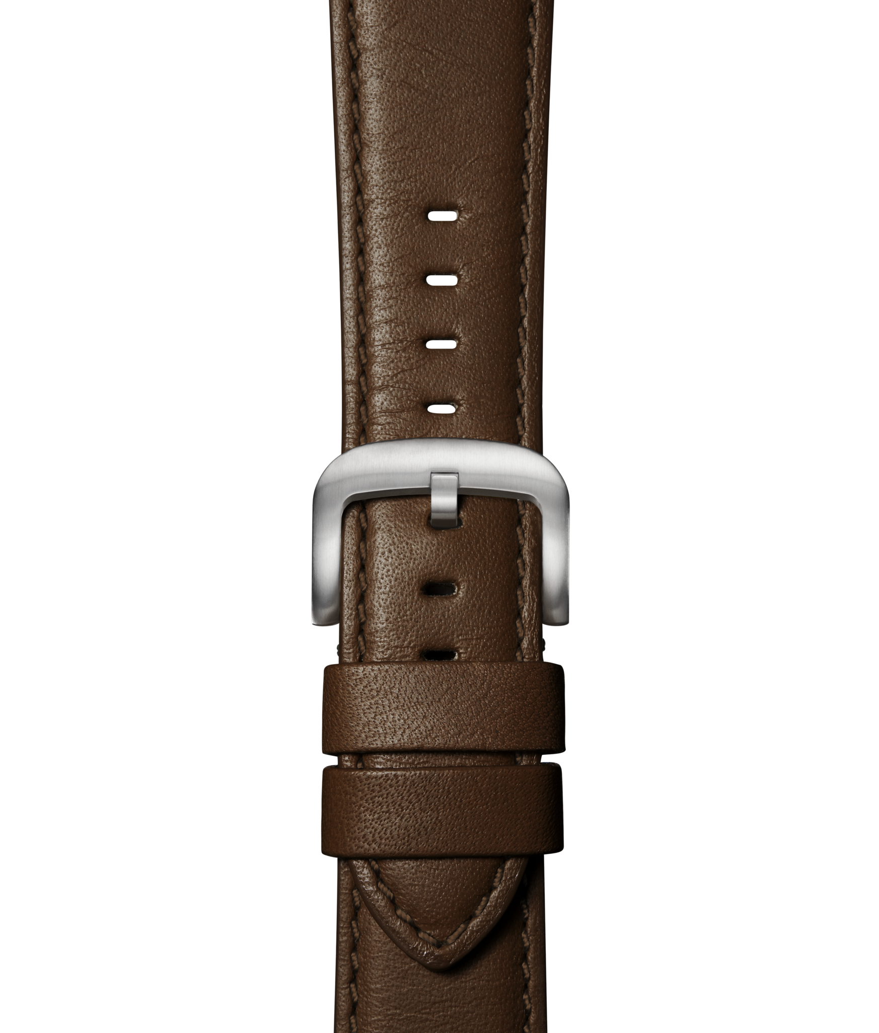 20mm Black Leather Apple Watch Strap - Black - Image 4