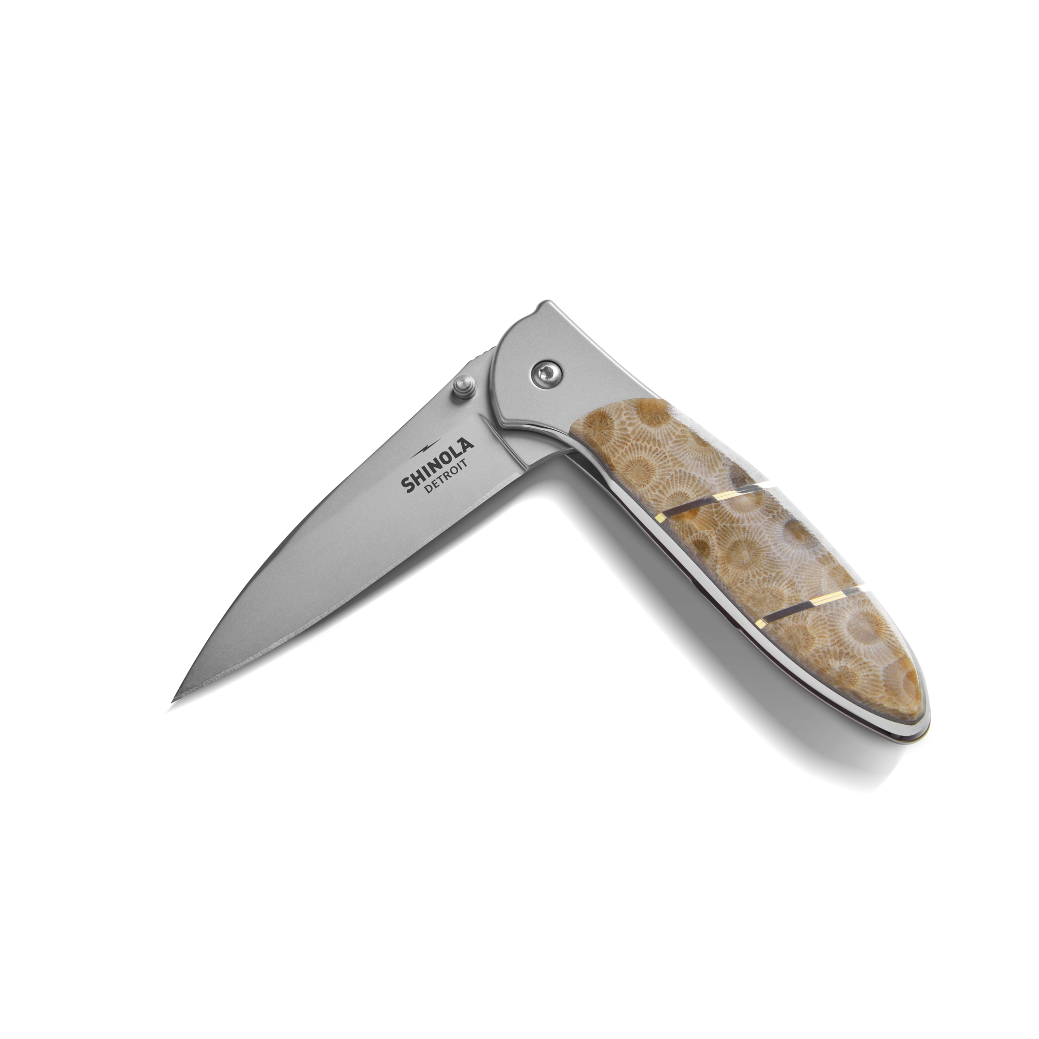 Shinola + Kershaw Petoskey Stone Pocket Knife - Petoskey - Image 4